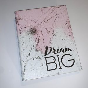 Dream Big Multi Page Tabbed Binder w Clip Board